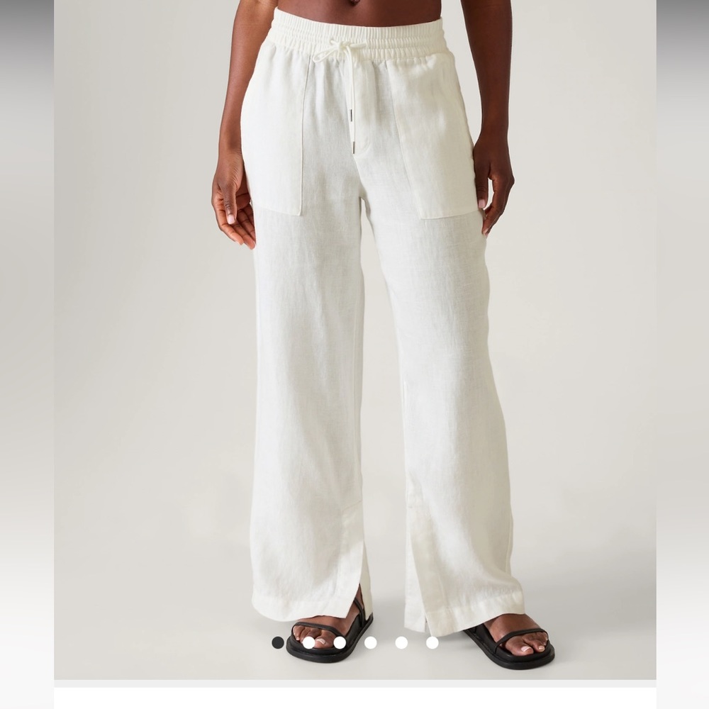 NWT Athleta retreat linen wide leg pants - Size 6